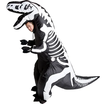 Odraslih Napihljivi Kostum Dinozaver Kostumi za noč Čarovnic T REX pustna Maskota Živali Cosplay Kostum Blow Up Za Anime Risanke