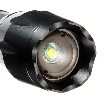 Original CASTNOO Prenosna LED Svetilka, Polnilne, 8000 Lumnov 3.6-4,2 V Aluminij Zlitine Black Svetilko, Baklo