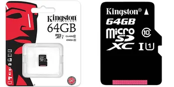 Original. Kingston SDHC 64 GB Class 10 microsd 64 gb micro sd pomnilniške kartice. Micro pomnilniška kartica. Kartico Sd. Sd