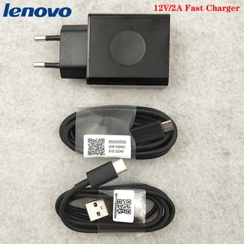Original Lenovo 12V2A Hitro Kabel Polnilnika QC 3.0 EU Adapter Tip C/Micro USB Podatkovni Linija Za Lenovo Z6 Z5 K12 ZUK Z2 Pro S5 pro GT