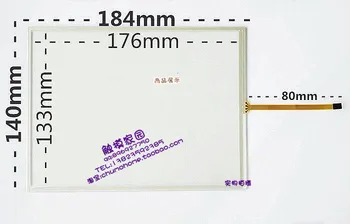 Original novo 8-palčni 4 žice, standardni zaslon na dotik 184 * 140 ohmska zaslon na dotik štiri-žica zunanji zaslon standard