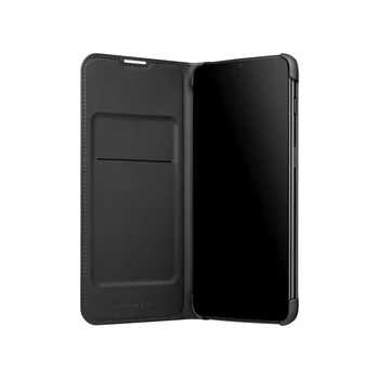 Original OnePlus 6T Flip Cover Črnega Primeru PU Usnje Pet Pokrovček Smart Spanja Zbudi Pokrov Zaščitni Ščit Za Oneplus6T