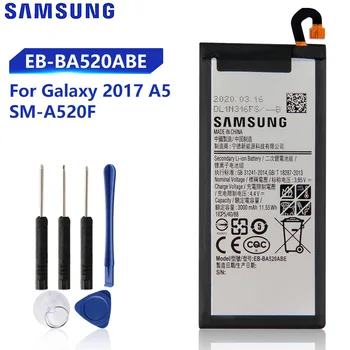Original Replacment Baterija EB-BA520ABE Za Samsung Galaxy A5 2017 Različica A520 A520S A520F SM-A520F originalno Baterijo 3000mAh