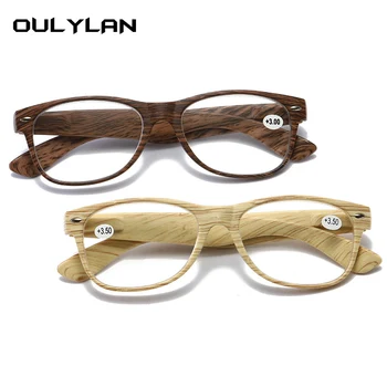 Oulylan Klasični Obravnavi Očala Ženske Moški Imitacija Lesa Zrn Okvir Unisex Presbyopia Očala +1.0 1.5 2.0 2.5 3.0 Dioptrije