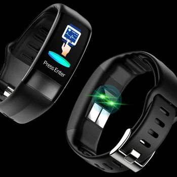 P11 Smart Watch Šport Fitnes Aktivnosti, Srčni utrip Tracker Krvni Tlak manšeta Nepremočljiva EKG Pedometer za IOS Android