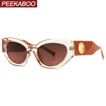 Peekaboo retro sončna očala ženske mačka oči, poletje slog, uv400 dame sončna očala letnik darilo ženski rjava črna vroče prodaja