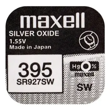 Pila maxell de boton oxido plata 395 SR927SW