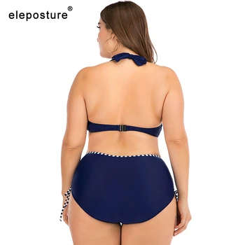 Plus Velikost Ženske Bikini Kopalke Visoko Pasu Kopalke 2020 Nova Velika Velikost Bikini Komplet Kopalne Obleke Poletje Plaža Obrabe, Plavanje Obleko
