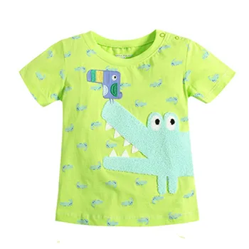 Poletje baby fantje T-shirt,risanka krokodil tiskanje fantje vrhovi tees,kratkimi rokavi otroci, oblačila,otroci oblačila(1-6 let)