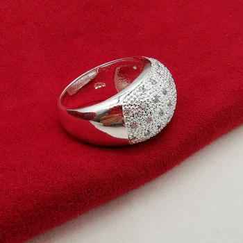 Poroko Pasovih 925 Sterling Silver Obroči Za Ženske AAA Cirkonij Prst Prstan Bague Anillos Poročni Nakit Dodatki Stranka Darila