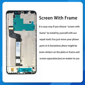 Preizkušen Zaslon LCD Zaslon na Dotik Za Xiaomi Redmi Opomba 6 Pro Računalnike Okvir Zbora Za Redmi Note6 LCD 2280*1080 6.26 palčni