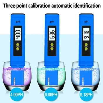 Prenosni Digitalni LCD PH Meter Peresa Tester natančnost 0.01 Akvarij Bazen z Vodo za Vino Urina samodejno umerjanje