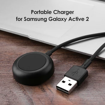 Prenosni športen Bedeti Polnilnik USB Smart Watch Polnjenje Dock za Samsung Galaxy Aktivna 2 (40 mm/ 44 mm) Pametne Ure