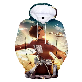 Prevelik Osebnost Napad na Titan 3D hoodies moški/ženske/otroški sweatshirts Jeseni, Pozimi Napad na Titan hoody športna Oblačila