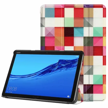 Primeru za Novo Huawei M5 Lite10 Palčni Tablični Funda za MediaPad M5 Lite 10.1 BAH2-L09/W19 DL-AL09 Smart Cover Primeru Funda Capa