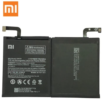 Prvotne Xiaomi BM39 Baterije 3250mAh BM39 Baterija Za Xiaomi Mi 6 Mi6 BM 39 Baterij Bateria BatteriePhone Baterije