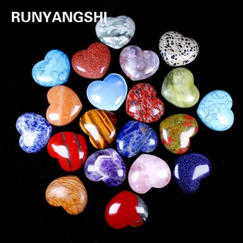 Različnih materialov Naravnih dragih kamnov, Rose Quartz Kristali Ljubezen 4 cm Zabuhle Srca Oblikovan Kamen Ljubezni Healing Home dekoracijo