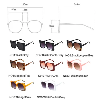 RBROVO 2021 Prevelik sončna Očala Ženske Kvadratnih Očala Ženske Luksuzni Očala Za Ženske/Moške blagovne Znamke Oblikovalec Gafas De Sol De Mujer
