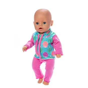 Rojen Baby Doll Oblačila Primerna Oprema 18-inch 43 cm, Rdeče in modre kape, dva kosa kopalnica obleko, Krilo, Obleka Za Otroka Darilo za Rojstni dan