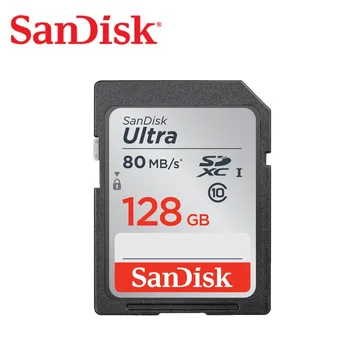 SanDisk SD Kartica 64GB 128GB 16GB 32GB kartica SDXC UHS-I za Pomnilniško Kartico micro SD Kartice TF Kartice 80MB/s Class10 U3 Za Fotoaparat SDUNC