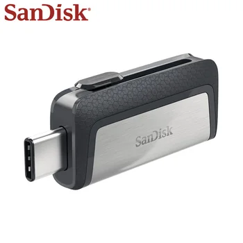 Sandisk Tip-C SDDDC2 USB 32GB 64GB Dvojno OTG Bliskovni Pogon Pogon Pero DC2 USB Ključek 128GB Micro USB Tip-C DC2 USB 3.1