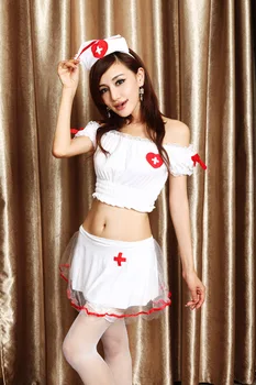 Seksi medicinska sestra Ženske francoski Cosplay Devica Enotno Perilo Halloween Kostum Enotno Obleko Vroče Ženske Cosplay Eksotične