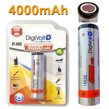 Serija Polnilne Baterije 18650 3,7 V 2500mAh 4000 mah Litij Baterija DigiVolt za Moč Banke Svetilke Elektronske Cigarete Vape