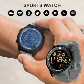 SEVERNI ROB LAKER Pametno Gledati Moški Fitnes Športna Nepremočljiva 50M Pedometer Srčni utrip Spanja Monitor Smartwatch Za iOS Android