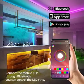 Smart Življenje WiFi LED Trakovi, RGB Svetlobe 5050 APP/Remote Barva Spreminja Niz Alexa Glasovni Nadzor LED Luči Trak 5m 10m 30led/m