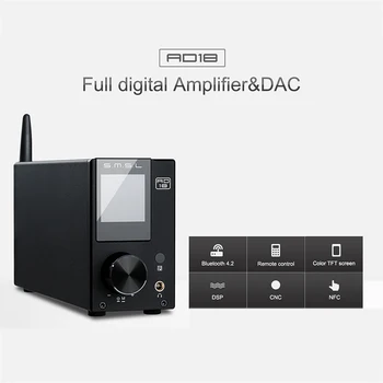 SMSL AD18 Ojačevalnik Bluetooth Audio Digitalni 4.2 USB DAC Ojačevalnik Igralec DAC Hi-fi Ojačevalnik 2.1 Stereo Strokovno 80W Amp