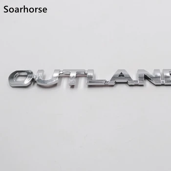 Soarhorse Za Mitsubishi Outlander 2007-2020 vrata prtljažnika 3D Črke Emblem Značko Simbol, Logotip Nalepko
