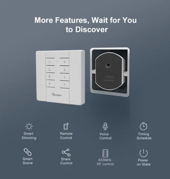 SONOFF D1 Wifi Smart stikalo za kratke luči Stikalo DIY Za eWelink APP Remote Control Podporo 433MHz Združljiv Z Alexa googlova Domača stran Pomočnik