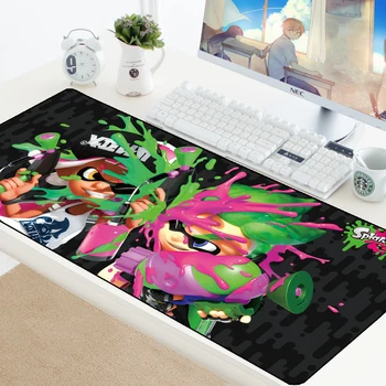 Splatoon 2 Gaming Mousepad Preproge za PC Miško Pad Anime Računalniška Tipkovnica Mat Gume Mehko Desk Mat Pod Miško