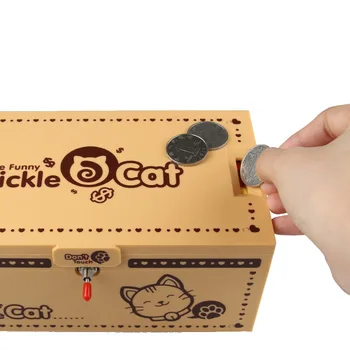 Srčkan Kitty Presence Banka Mačka Elektronskega Denarja Polje Z Glasbo In Svetlobo Desk Igrača Kovanec Shranjevanje Polje Za Otroke Rojstni Dan Božično Darilo