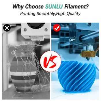 SUNLU PLA PLUS/PLA 1.75 mm 1 KG/2.2 lb 3D Tiskalnik, ki z Žarilno Spool DIY ustvarjalne igrače tiskanje barvno podporo razsutem stanju naročila