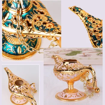 Svetilka Aladdin Tradicionalnih Votlih Iz Pravljice Čarobna Aladdin, Ki Želijo Duh, Lučka Čaj Pot Retro Dom Dekoracija Dodatna Oprema