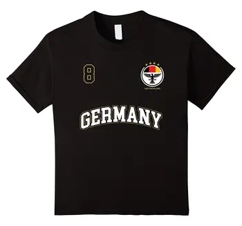 T-Shirt 2019 Modni Moški, Vroče Prodaje Nemčiji Soccers Enotno Majica No. 8 Sporter Ekipa Nemško Zastavo Nogometaš Natisnjeni T Srajce