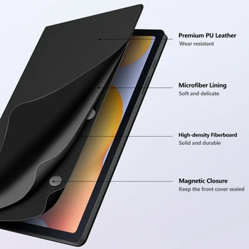 Tablični Primeru za Galaxy Tab S6 Lite 2020,Ultra-Slim Pametne Folio Lupini Kritje Magnetnih Sunkov Primeru Za Galaxy Tab S6 Lite 10.4