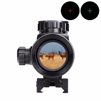 Taktično Holografski Pogled Zeleni Red Dot Sight Področje 1x40mm Križec Riflescope z 11 mm 20 mm Železniškega Nastavek Za Airsoft 5-0024