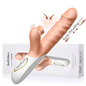 Thrusting Vibratorji za Ženske Čarobno Palico Telo Sesanju Massager Za Žensko Klitoris Spodbujanje Ženskega Sex Shop Veliko Dildo Seks Igrače