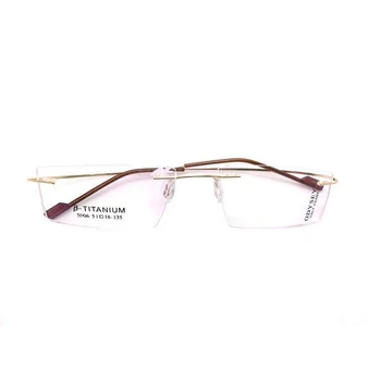 Titana Očala Rimless Optični Ultralahkih Očal Okvir Št Vijak Recept Spektakel Brez Okvirjev Očal Očala B2