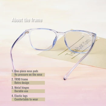 Toketorism Igralna Očala Ultralahkih tr90 Okvir Modra Svetloba Blokiranje Očala za Moške, Ženske