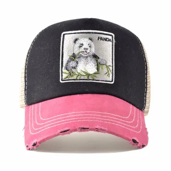 TQMSMY Unisex sonce klobuki za moške Hip Hop Klobuk Dihanje Očesa Baseball Caps Ženske Vezenje panda vrnitev žoge kape Poletje Gorras