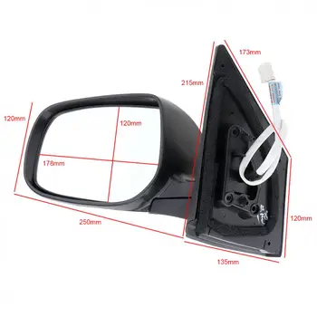Trajno-Zložljiv Levi Strani Ogledalo Levo Roko LH Ogledalo za 09-13 Toyota Corolla