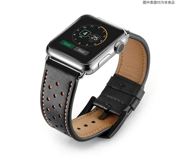 Trak za Apple watch band 44 mm 40 mm iWatch Band 42mm 38 mm Prva plast usnja zapestnica pasu correa za apple watch 6 5 4 3 se