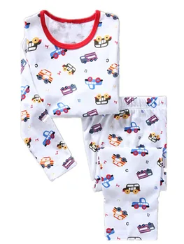 Trgovina na drobno Raca Fantje Pižamo Ustreza Bombaž Otrok Sleepwear Fant T-Majice + Hlače Določa Otroci Nightgown PJ ' s Baby Pižame PJS