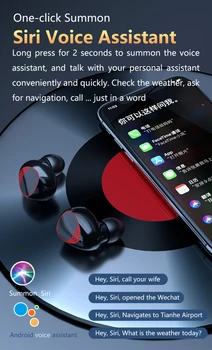 TWS Bluetooth Slušalke Dotik Brezžične Slušalke V Uho Stereo Šport Slušalke 9D Zmanjšanje Hrupa Gaming Slušalke наушники