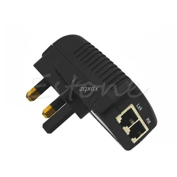US/UE/UK Plug 48V 0.5 Steno POE Injektor Moč priključek RJ45 Ethernet Adapter Lan mrežno Stikalo Whosale&Dropship
