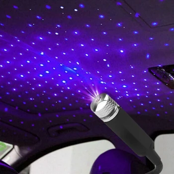 USB Avtomobilski Strešni Star Zvezdnato Nebo Noč Projektor Vzdušje Svetlobe Dekor Za Honda Mugen Power Fit Jazz Mesto Državljanske SSF CRV Odyssey