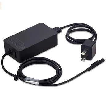 USB Polnilnik USB EU NAS plug Za Mircrosoft Surface Pro 3 /4/5/6/7 Tablični polnjenje Napajalni Adapter 65W hitro Polnilnik Tablet Polnilnike